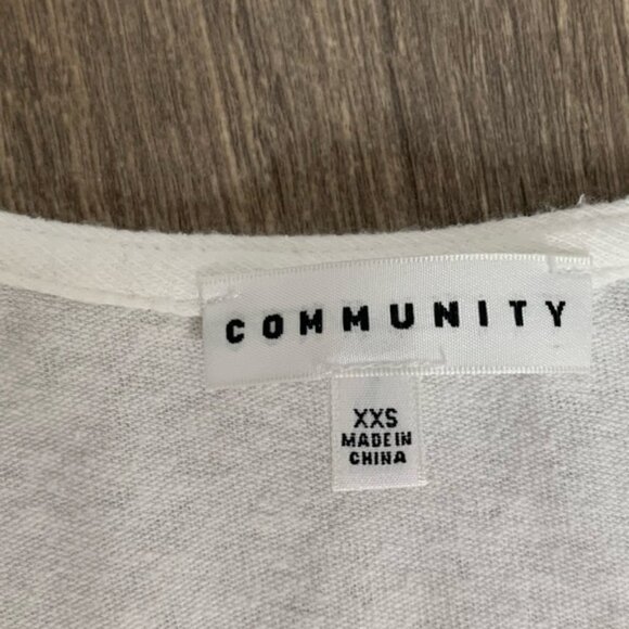 Aritzia Community Cotton T-shirt Tee short sleeve Crewneck Casual Basic White - Picture 11 of 11